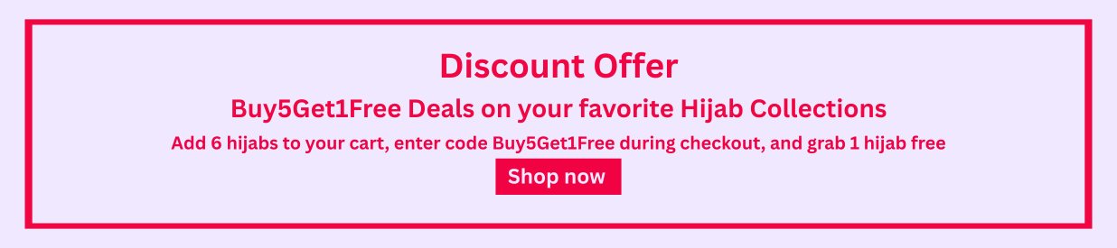 Buy5get1free offer for chiffon georgette hijabs