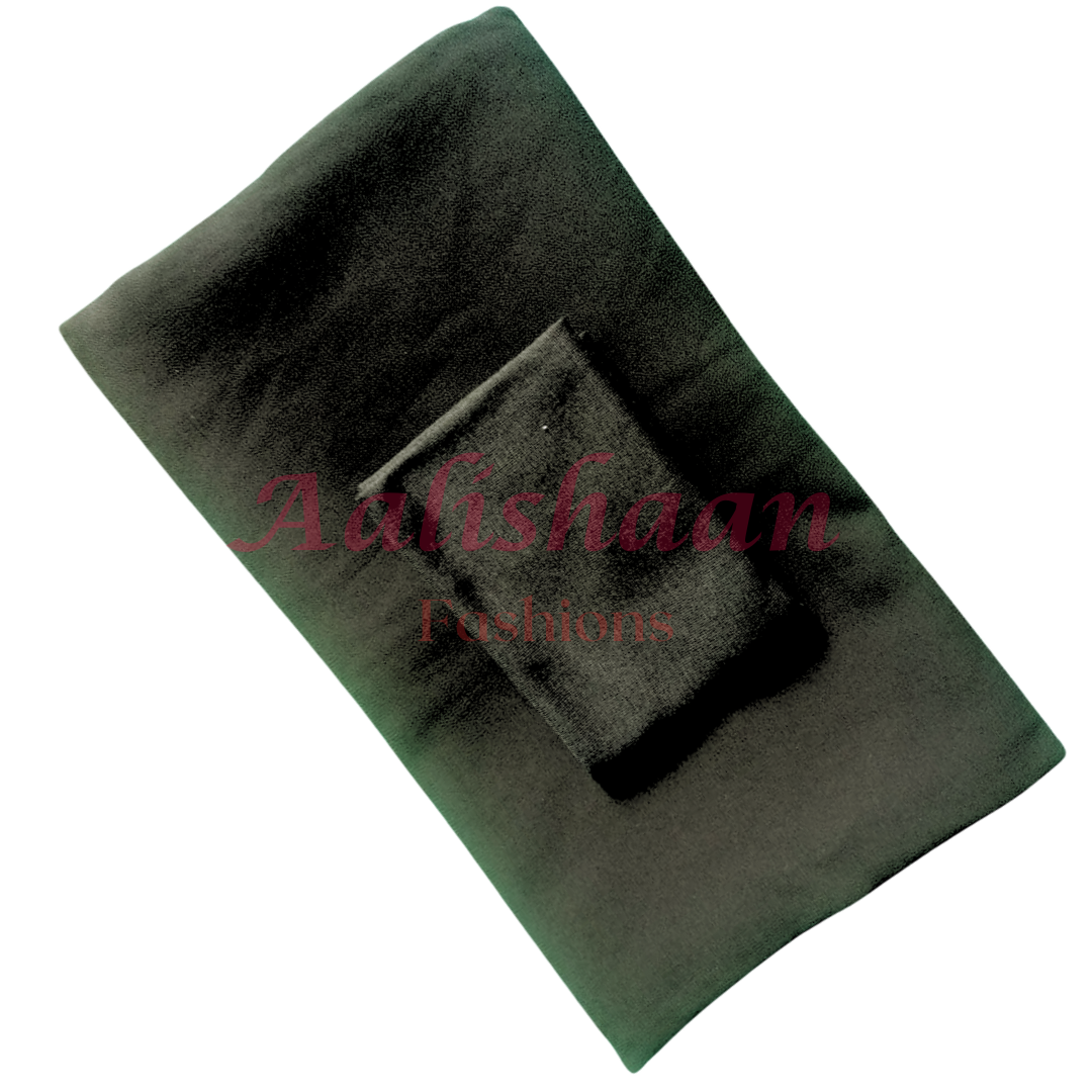 Black - Hijab Cap set