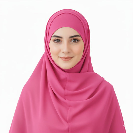 Hot Pink - Hijab Cap set