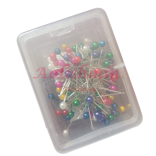 multicolor bead head pins for perfect grip of hijab scarf dupatta and abayas sewing pins
