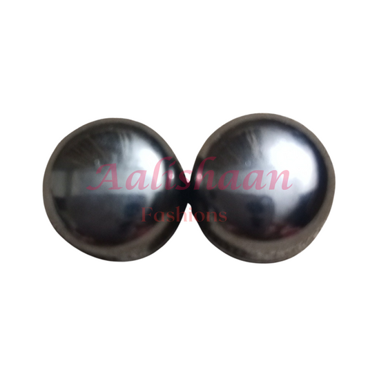 Shiny Black Hijab Magnets (Circle)