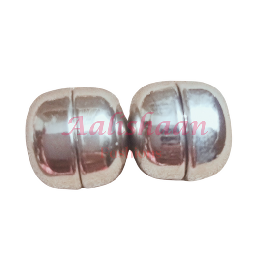 Shiny Silver Hijab Magnets (Circle)