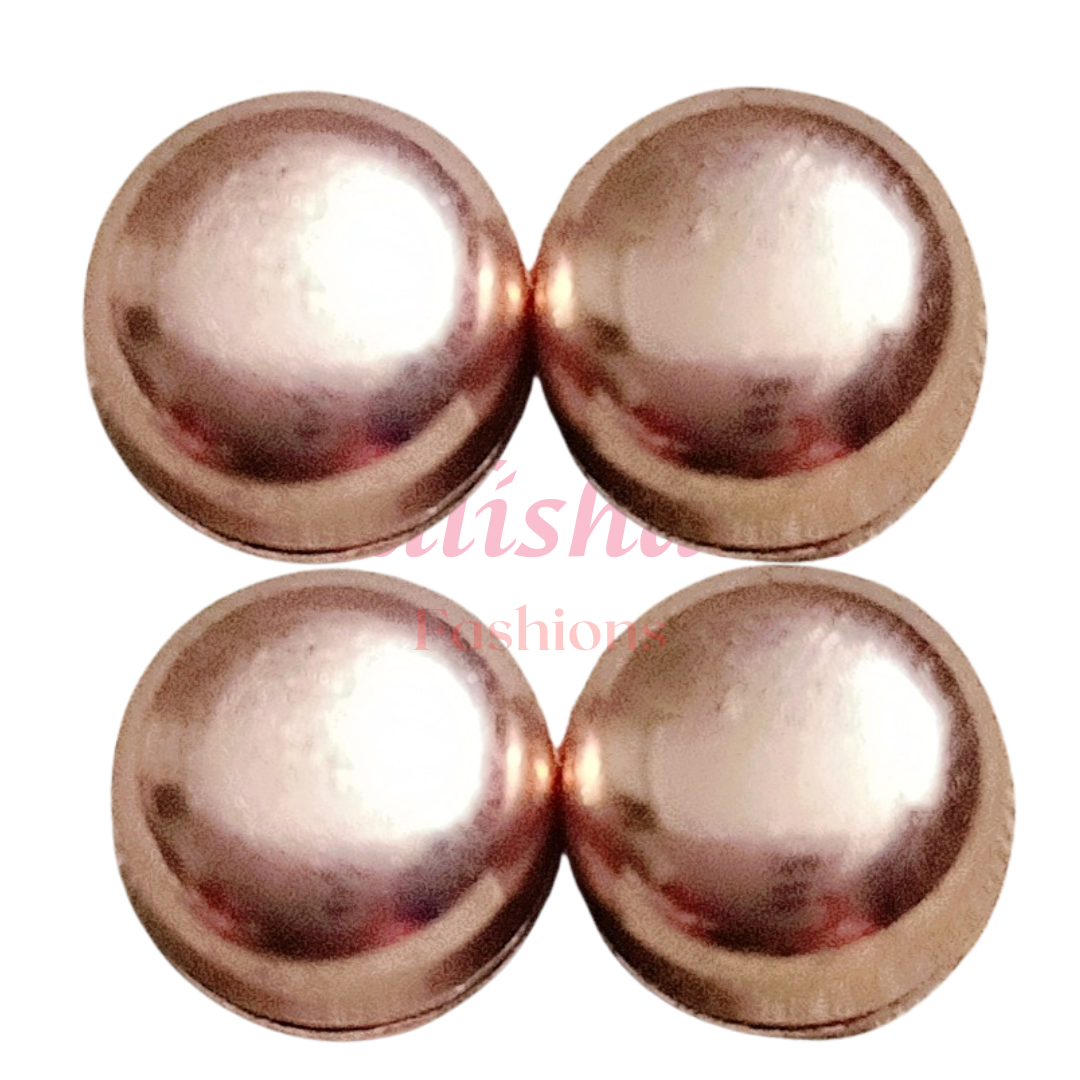 Shiny Bronze Hijab Magnets (Circle)