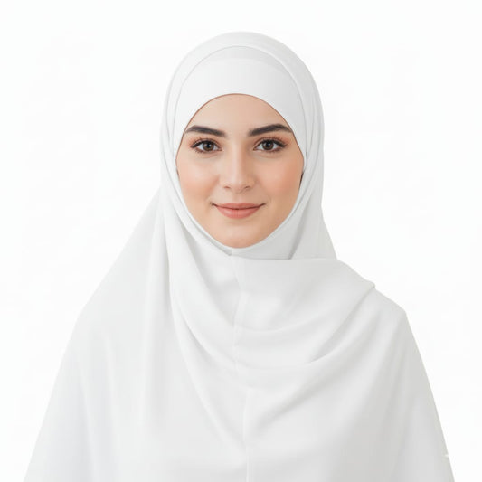 White - Hijab Cap set