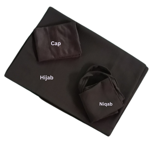 Shop modest wear sets with COD nationwide. Aalishaan Hijab Niqab Cap Sets Pakistan