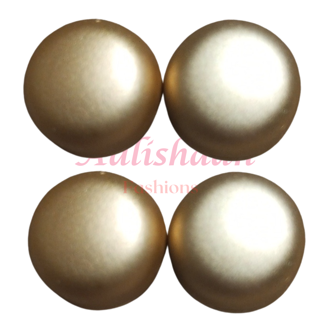 Golden - Matte Hijab Magnets (Circle)