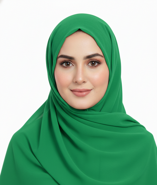 Sea Green - Premium Georgette Hijab