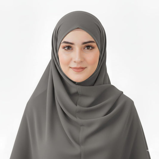 Grey - Hijab Cap set