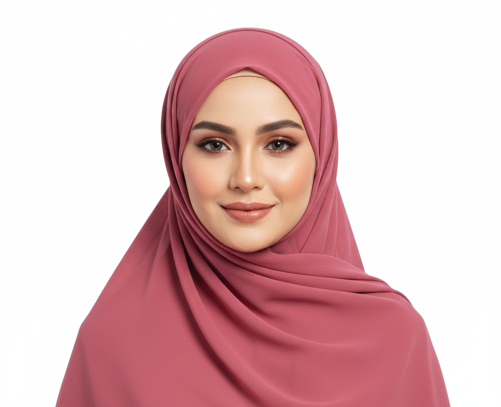 Strawberry Pink- Premium Georgette Hijab