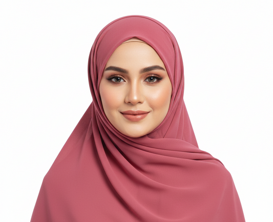Strawberry Pink- Premium Georgette Hijab