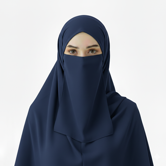 Zinc - Premium Georgette Hijab - Niqab - Tube Cap Set