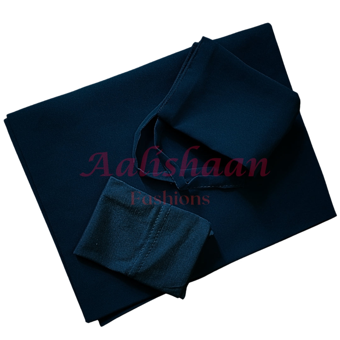Zinc - Premium Georgette Hijab - Niqab - Tube Cap Set