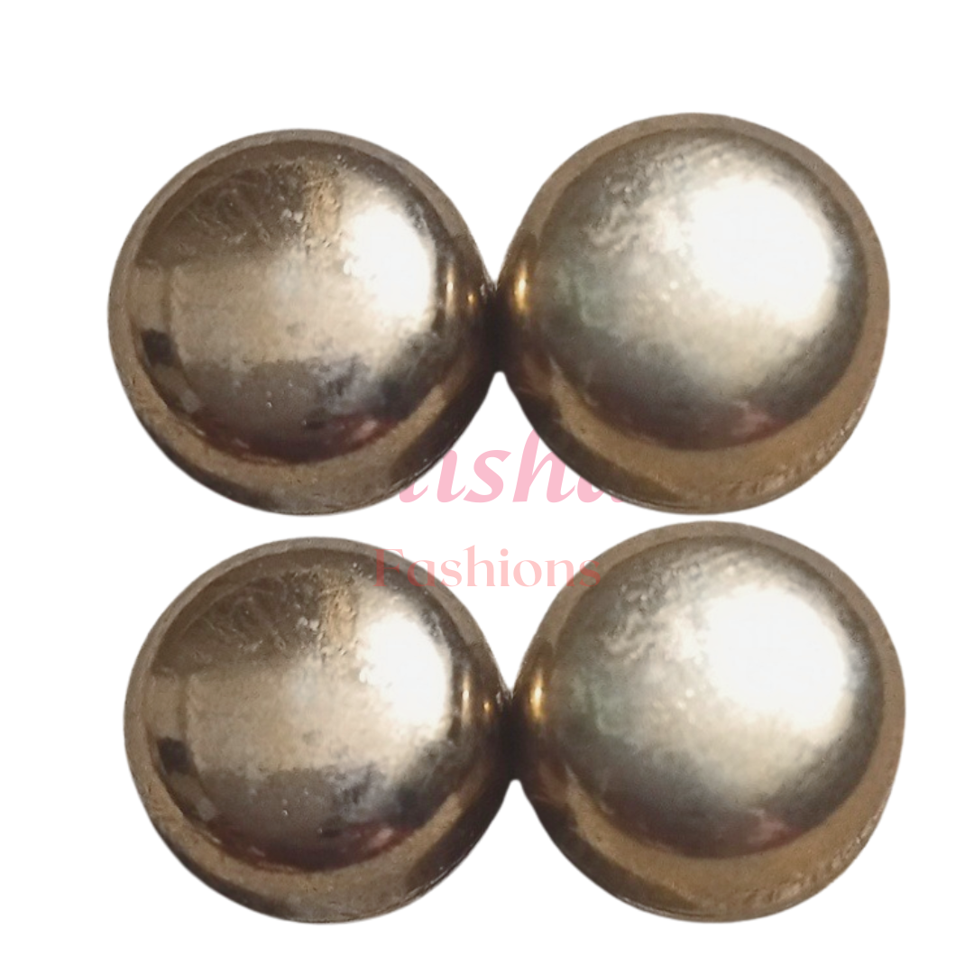 Shiny Golden Hijab Magnets (Circle)