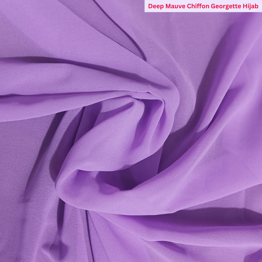 Deep Mauve - Premium Georgette Hijab