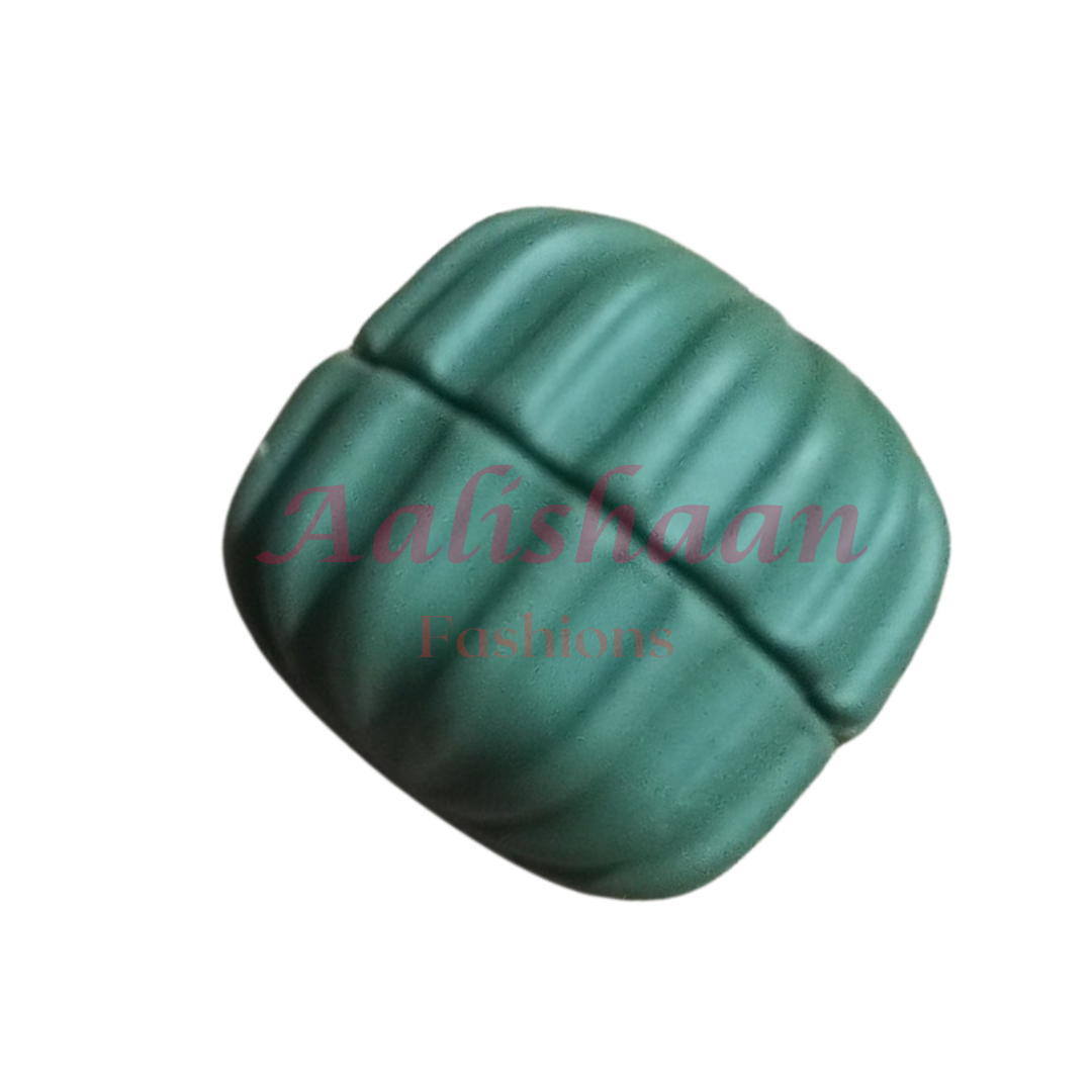 Green - Matte Hijab Magnets (Flower)
