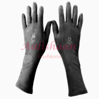 gloves black full coverage for modest fashion women in pakistan Aalishaan fashions online hijab and accessories shop