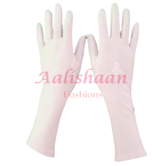 Hand Gloves - White