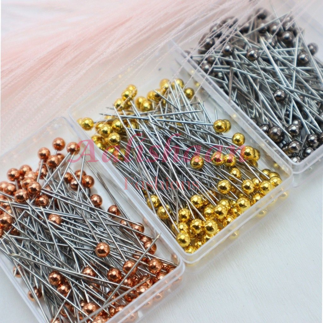Metallic Hijab Pin Boxes – Silver, Gold & Copper