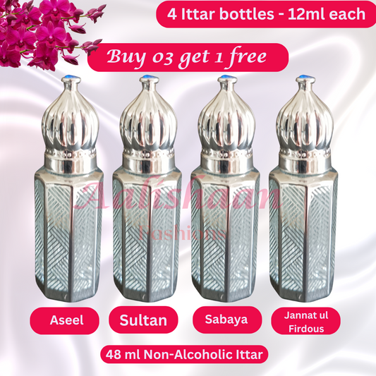 Buy 03 Get 01 Free - 48ml - Ittar - Non Alcoholic