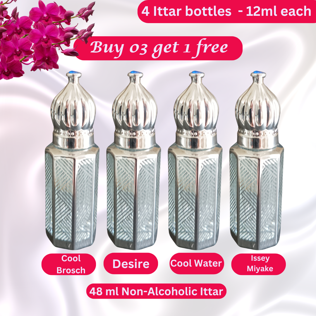 Buy 03 Get 01 Free - 48ml - Ittar - Non Alcoholic