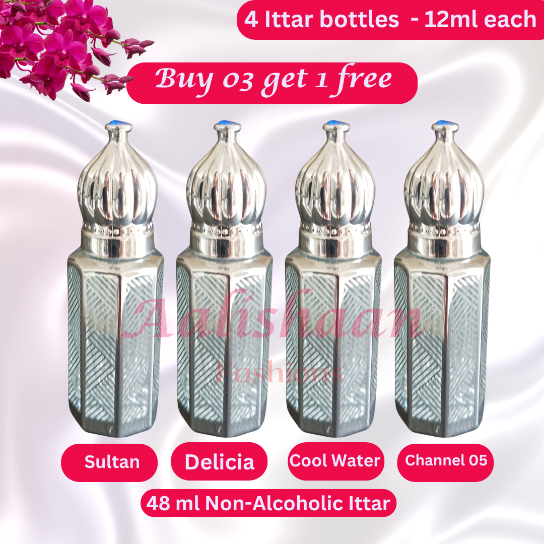 Buy 03 Get 01 Free - 48ml - Ittar - Non Alcoholic