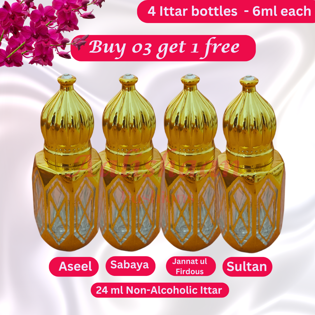 Buy 03 Get 01 Free - 24ml - Ittar - Non Alcoholic