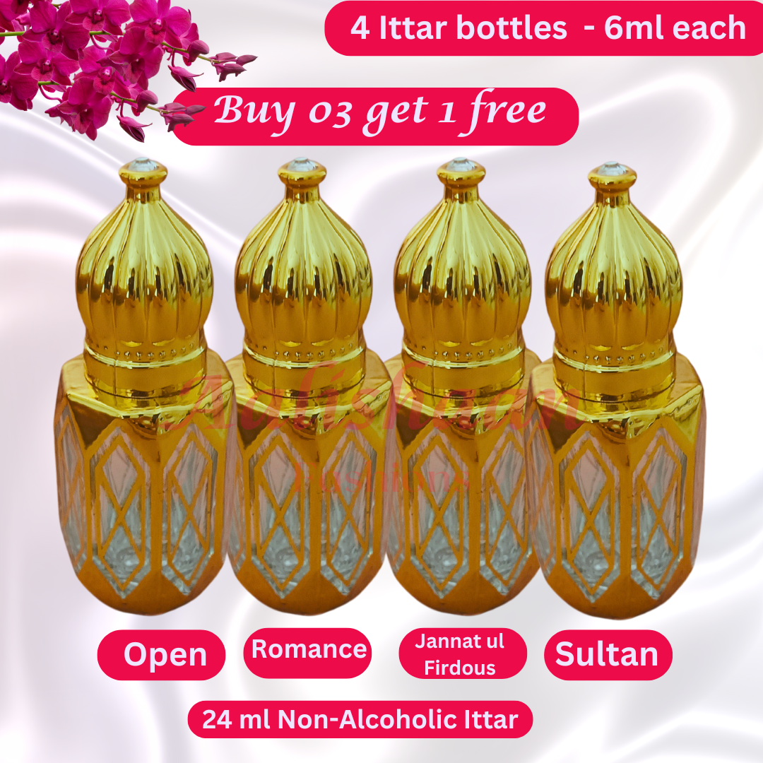 Buy 03 Get 01 Free - 24ml - Ittar - Non Alcoholic