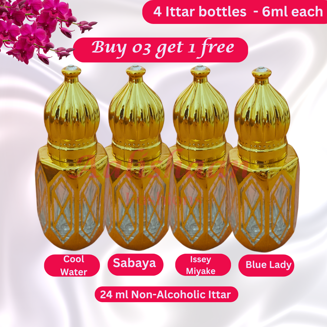 Buy 03 Get 01 Free - 24ml - Ittar - Non Alcoholic