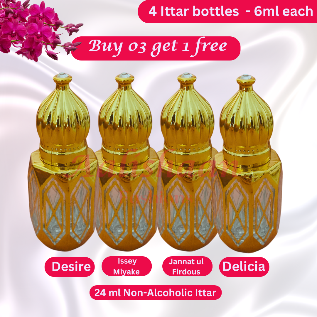 Buy 03 Get 01 Free - 24ml - Ittar - Non Alcoholic