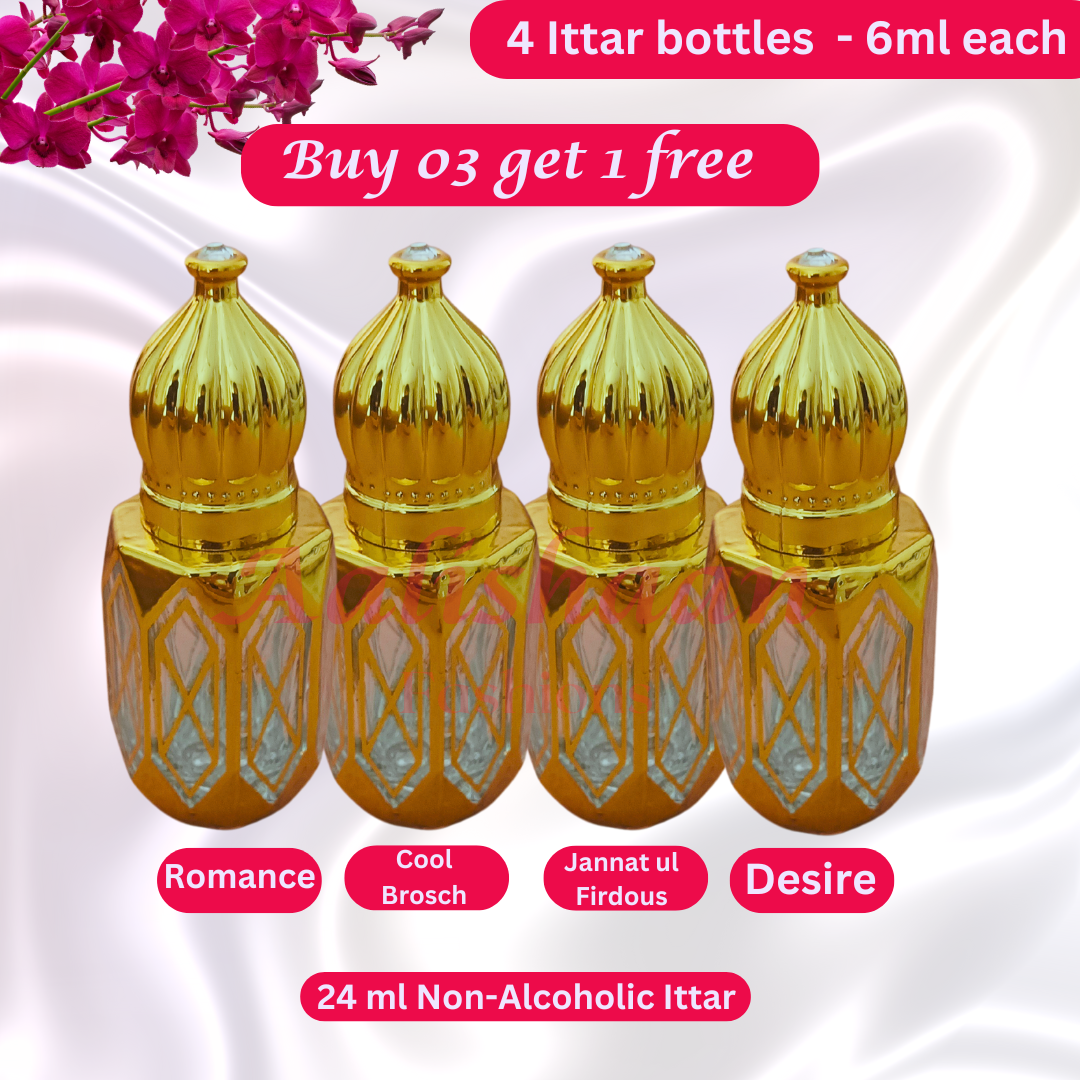 Buy 03 Get 01 Free - 24ml - Ittar - Non Alcoholic