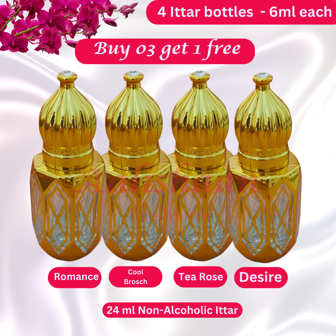 Buy 03 Get 01 Free - 24ml - Ittar - Non Alcoholic