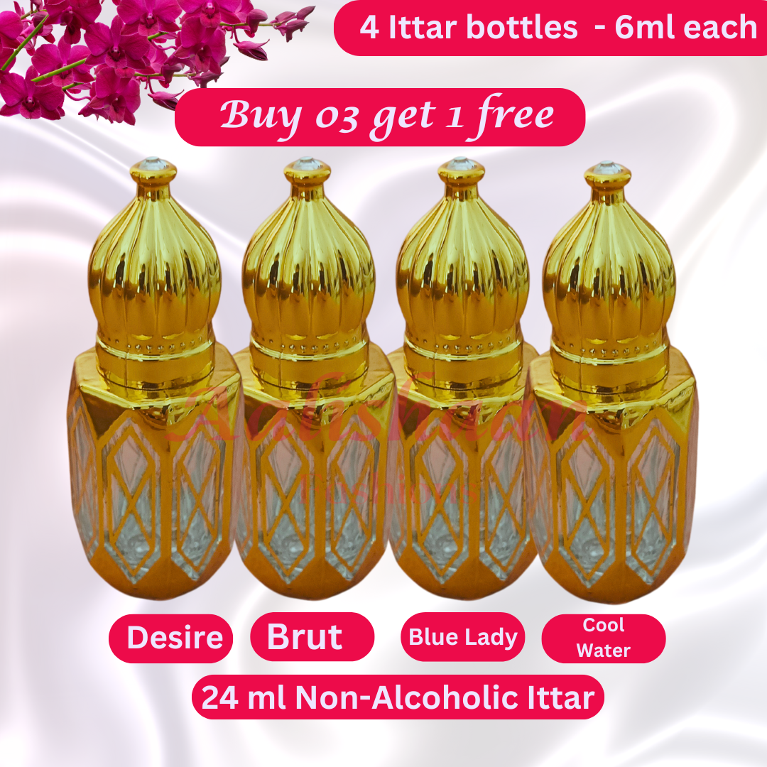 Buy 03 Get 01 Free - 24ml - Ittar - Non Alcoholic