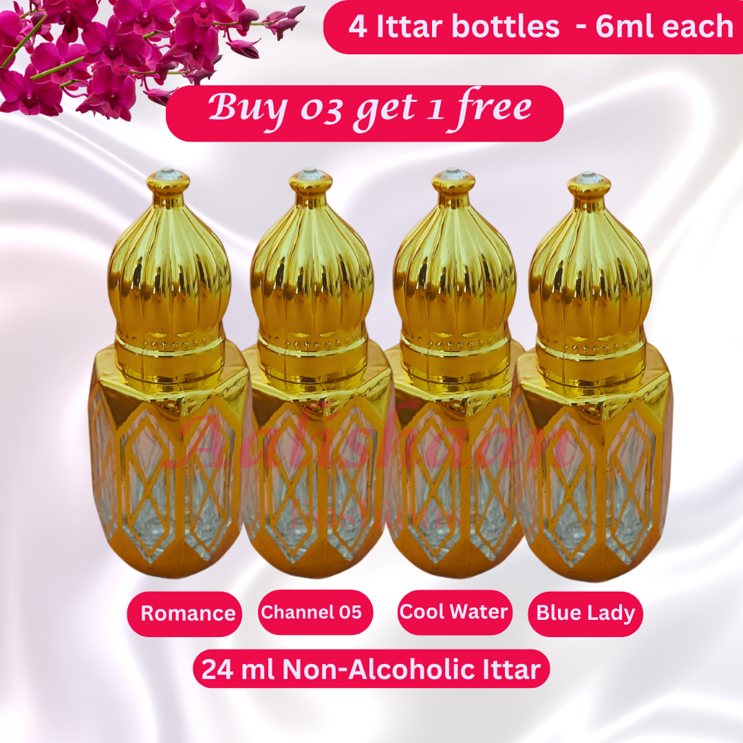 Buy 03 Get 01 Free - 24ml - Ittar - Non Alcoholic
