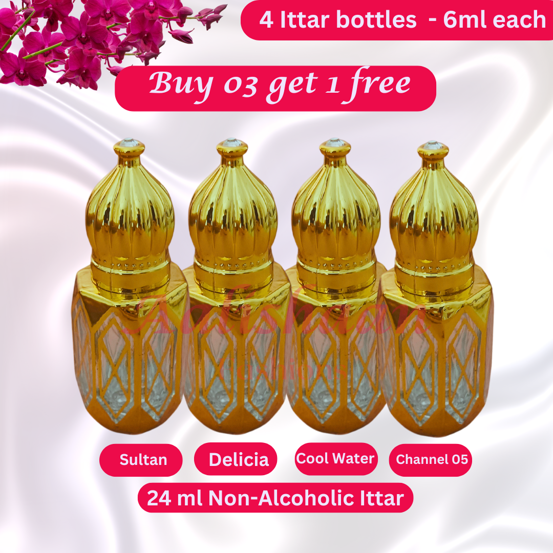 Buy 03 Get 01 Free - 24ml - Ittar - Non Alcoholic