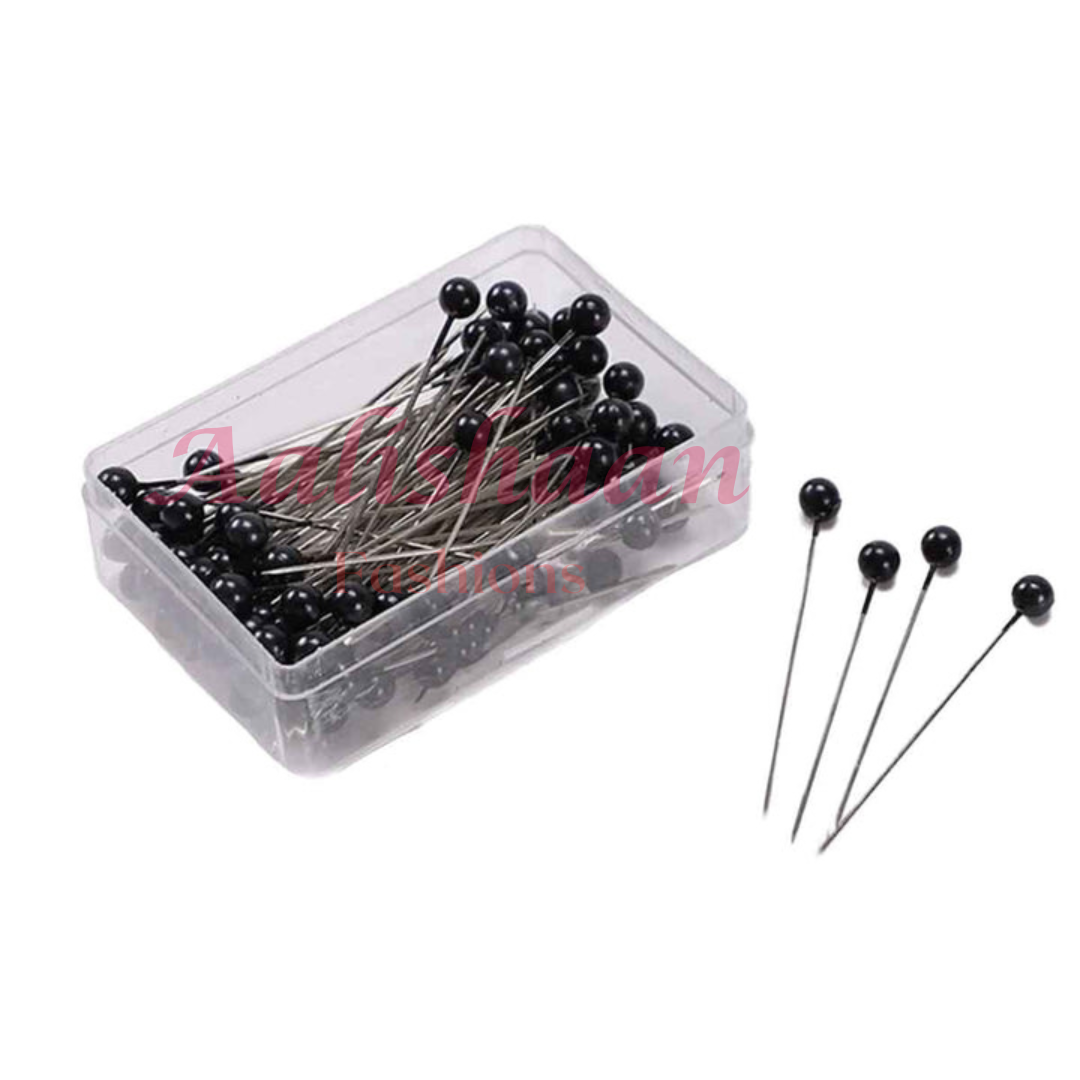 Black Bead Pins Box