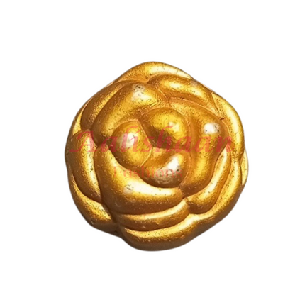 Golden - Matte Hijab Magnets (Flower)