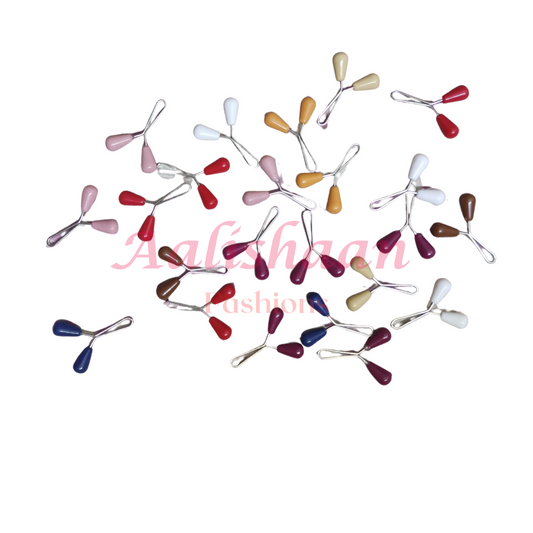 Multicolor Bead - Turkish Grip Pins - Pearl - Pack of 02, 04, 06, 12