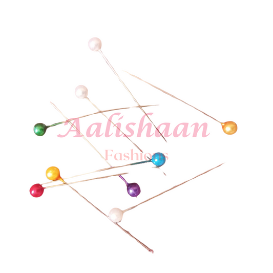 multicolor bead head pins for perfect grip of hijab scarf dupatta and abayas  sewing pins fast delivery pakistan