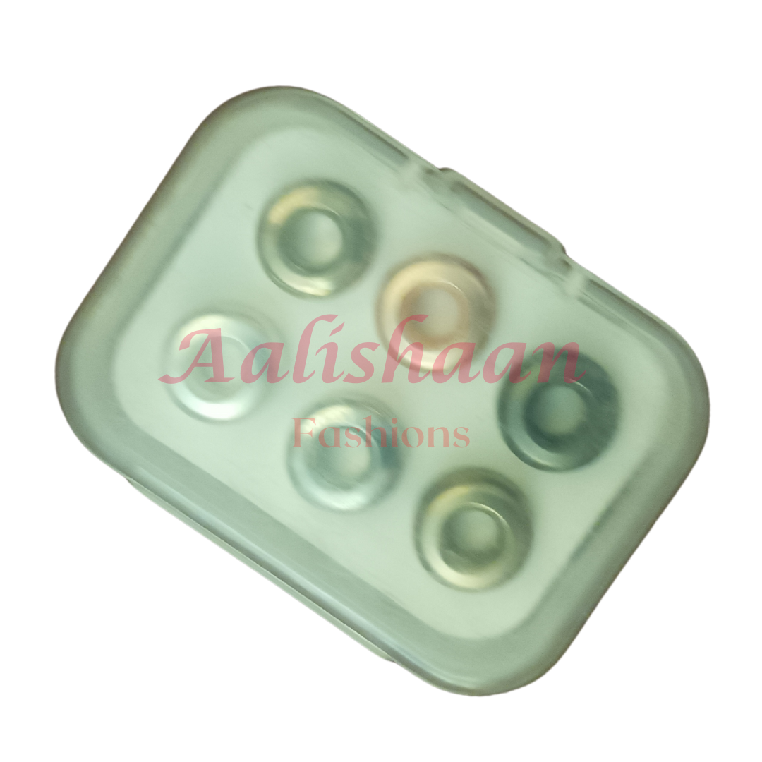 Pair of 02, 04, & 06 - Matte & Shiny  Hijab Magnets (Nut) - Random colours
