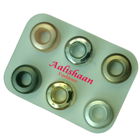 Pair of 02, 04, & 06 - Matte & Shiny  Hijab Magnets (Nut) - Random colours