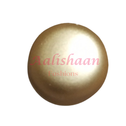 Golden - Matte Hijab Magnets (Circle) - (Pair of 2)