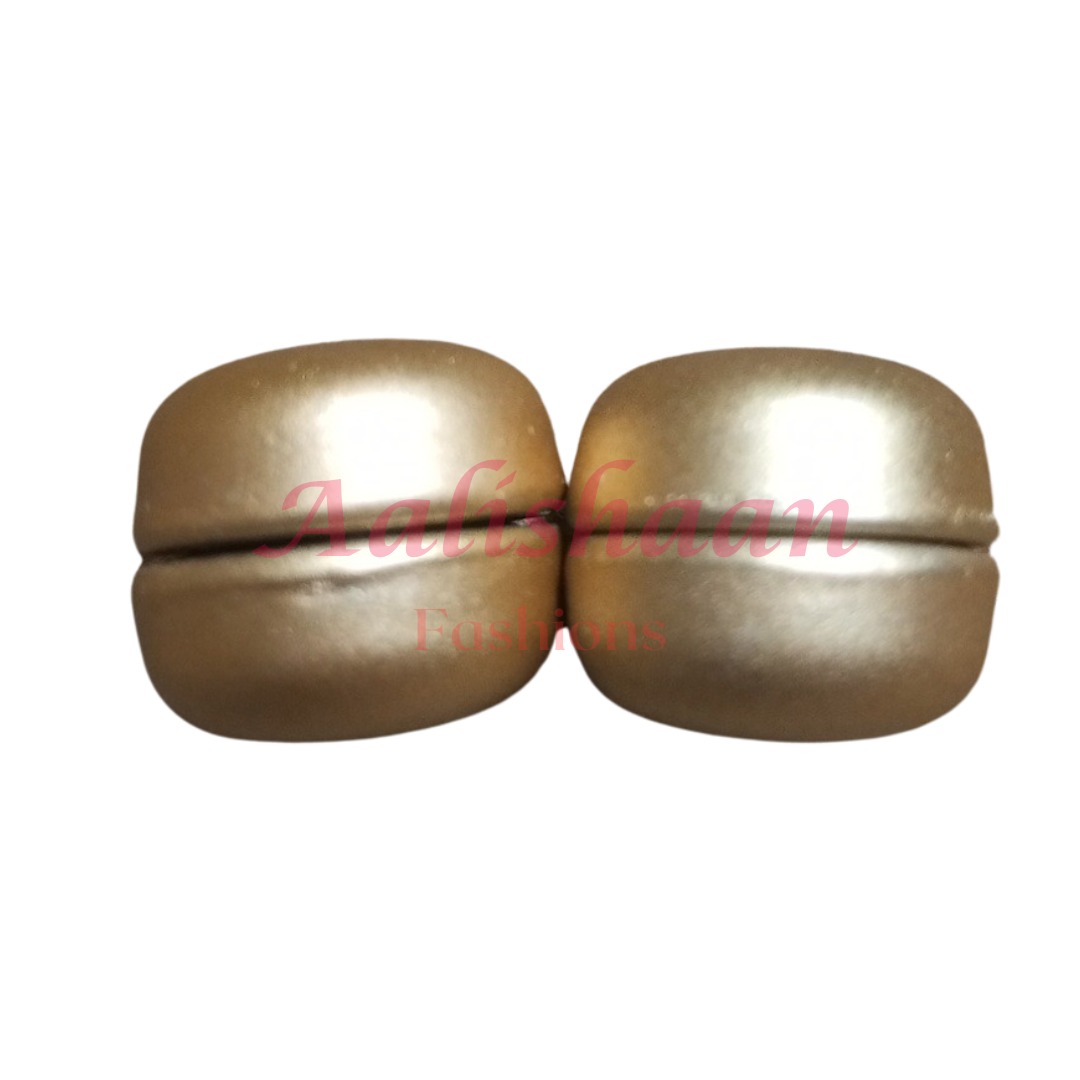 Golden - Matte Hijab Magnets (Circle) - (Pair of 2)
