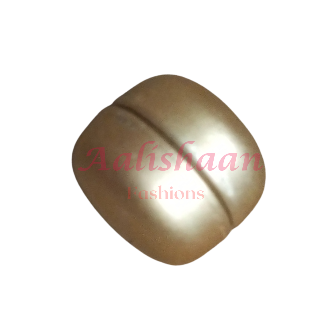 Golden - Matte Hijab Magnets (Circle) - (Pair of 2)