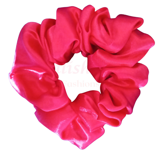 Red best satin scrunchies volumize hijab beautiful and durable shop online pakistan