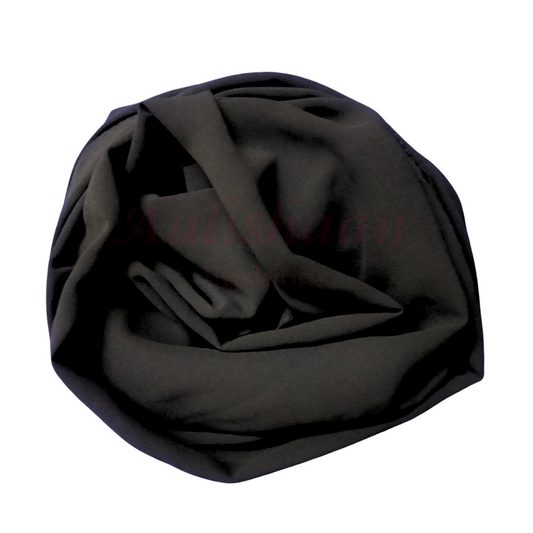 Black - Premium Chiffon Georgette Hijab
