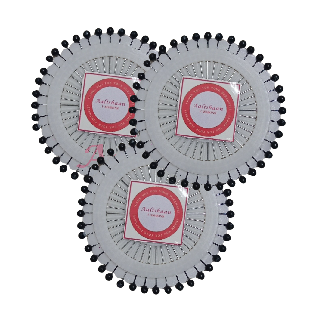 Plain - Black colour - Pins Wheel 01, 02, 03