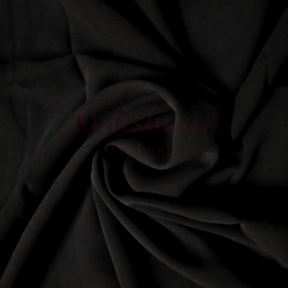 Black - Premium Chiffon Georgette Hijab