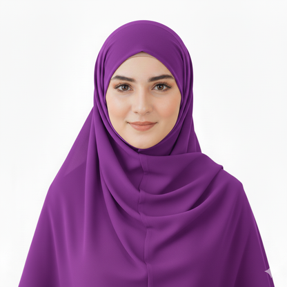 Soft Purple - Premium Chiffon Georgette Hijab