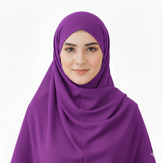 Soft Purple - Premium Chiffon Georgette Hijab