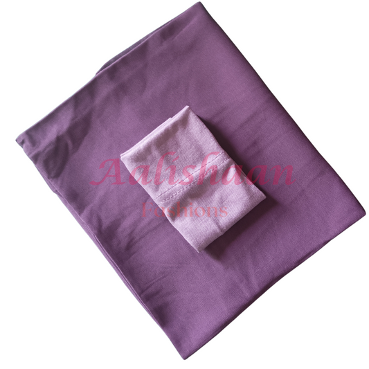 Soft Purple - Hijab and Cap set